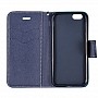 Pouzdro / obal FANCY Diary pro iPhone 5/5s - mentol/modrá